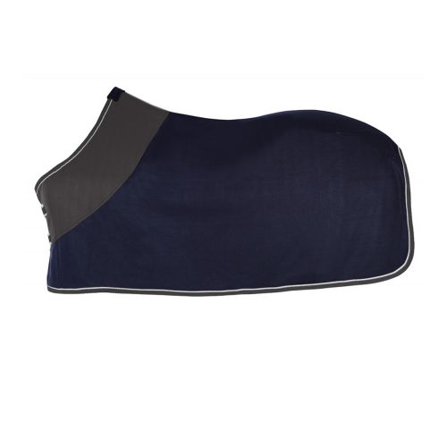 Pfiff fleecedeken Grijs Navy
