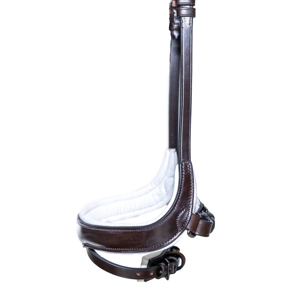 Neusriem Anatomic deluxe bruin wit onderlegd - Afbeelding 2