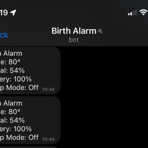 Birth alarm premium plus telegram