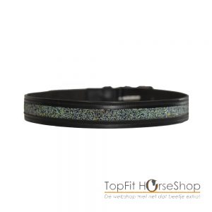 Lederen riem Glamour Blauw