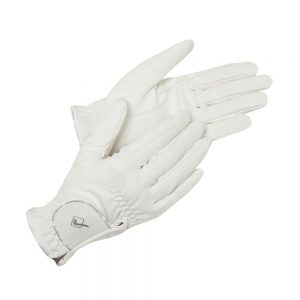 Lemieux Pro Touch Classic Riding Gloves White