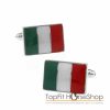manchetknoop italiaanse vlag