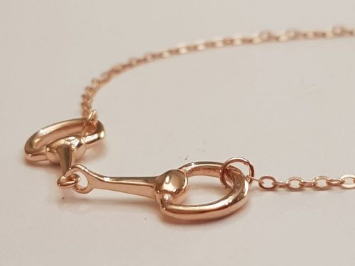 Luxe bit armband verguld rosé - Afbeelding 4